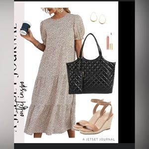 Leopard Print Tiered Maxi Dress